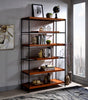 Oaken Honey Oak & Black Bookshelf