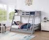 Emilee Twin/Full Bunk Bed White, Grey, Espresso, & Black