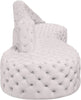Royal Cream Velvet 2pc. Sectional