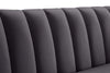 Dixie Grey Velvet Sofa