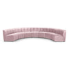 Limitless Pink Velvet 7pc. Modular Sectional