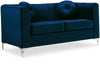 Isabelle Navy Velvet Loveseat
