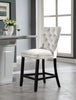 Nikki Cream Velvet Stool