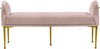 Owen Pink Velvet Bench