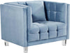 Mariel Sky Blue Velvet Chair