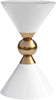 Malia White / Gold End Table