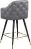 Barbosa Grey Faux Leather Counter/Bar Stool