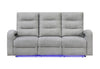 U6611 Grey 15 Power Reclining Sofa with LED