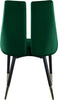 Sleek Green Velvet Dining Chair