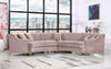 Jackson Pink Velvet 2pc. Sectional