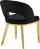 Roberto Black Velvet Dining Chair