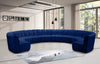 Infinity Navy Velvet 10pc. Modular Sectional