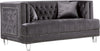 Lucas Grey Velvet Loveseat