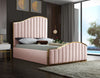 Jolie Pink Velvet Queen Bed (3 Boxes)