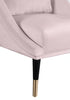 Elegante Pink Velvet Accent Chair