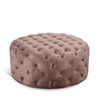 Addison Pink Velvet Ottoman/Bench