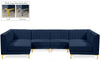 Alina Navy Velvet Modular Sectional