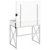 Eliza Makeup Vanity Table with LED Mirror and Stool