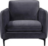 Poppy Grey Velvet Chair