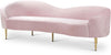 Ritz Pink Velvet Sofa