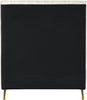 Zara Cream Velvet Twin Bed (3 Boxes)