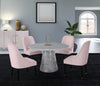 Omni Pink Velvet Dining Chair