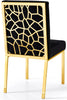 Opal Black Velvet Dining Chair