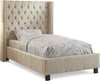 Ashton Beige Linen Twin Bed