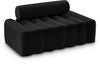 Melody Black Velvet Loveseat