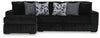 Midnight-Madness Sectional Sofa with Chaise