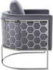 Casa Grey Velvet Chair