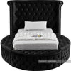 Luxus Black Velvet Twin Bed (3 Boxes)