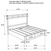 Hazlewood Panel Platform Storage Bed