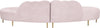 Divine Pink Velvet 2pc. Sectional