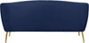 Tori Navy Velvet Loveseat