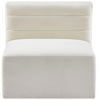Quincy Cream Velvet Modular Armless Chair