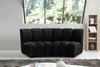 Infinity Black Velvet 2pc. Modular Sectional