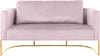 Casa Pink Velvet Loveseat