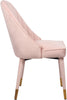 Belle Pink Velvet Dining Chair