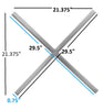 XOXO Chrome Stainless Steel Wall Decor