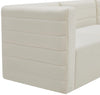 Quincy Cream Velvet Modular Armless Chair