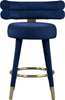 Fitzroy Navy Velvet Counter Stool