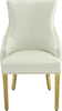 Tuft White Faux Leather Dining Chair