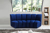 Infinity Navy Velvet 2pc. Modular Sectional