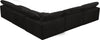 Cozy Black Velvet Cloud Modular Sectional