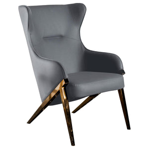 Walker Upholstered Accent Chair Slate and Bronze image
