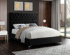 Cruz Black Velvet Full Bed