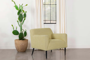Darlene Upholstered Track Arms Accent Chair Lemon image