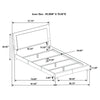 Felicity Panel Bed with LED Lighting