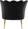 Jester Black Velvet Accent Chair